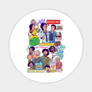 Sholay - cartoon doodle Magnet